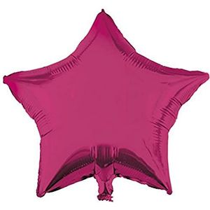 Procos 92411 - folieballon ster, grootte 46 cm, roze, helium, ballon, verjaardag, decoratie, cadeau