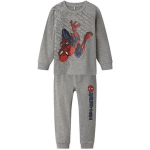 NMMORV Spiderman NIGHTSET MAR, gemengd grijs, 110 cm