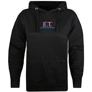 E.T Dames klassieke Poster Hooded Sweatshirt, Zwart, Medium