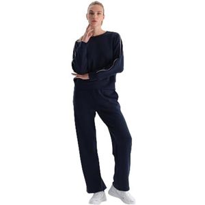 Dagi Dames Navy Modal TrackPants, L, Donkerblauw, L