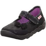 Huisschoenen - BUBBLE - Contrast Voering - Versterkte Hak - Velcro Sluiting - Ronde Neus - Glitterend - Flexibele Zool