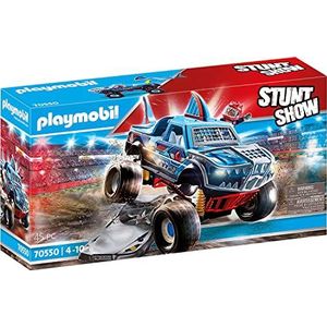 Playmobil -70550 Stuntshow Monster Truck Shark, voor kinderen van 4 tot 10 jaar,Multi-kleuren