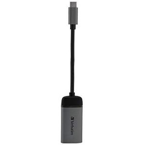 Verbatim 49143 USB-C naar HDMI 4K-adapter - Voor het aansluiten van laptops, MacBooks op een projector of monitor, grijs