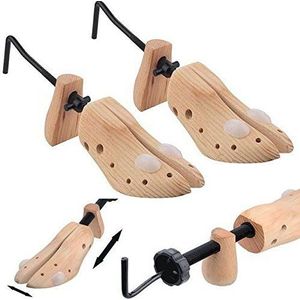 SCHOENSTRETCHERS BOOM HOUTEN OF HEREN UITBREIDBARE VORM BUNION MAISBLISTER VOOR DE MEESTE SCHOENEN., Hout Geel, 40/40.5 EU