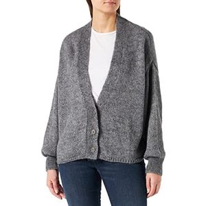 Sisley Womens L/S 1242M600U Cardigan Sweater, Dark Grey 69W, XS