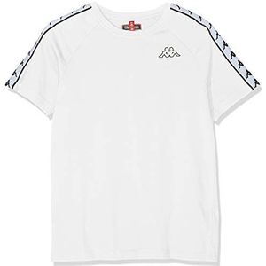 Kappa Coen Slim 222 Band T-shirt, heren, wit/zwart, L
