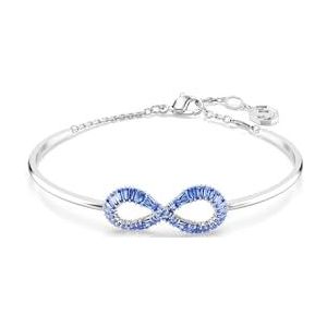 Swarovski Hyperbola armband, Infinity, Blauw, Rodium toplaag