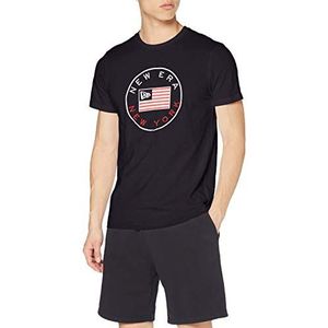 New Era Ne Established Flag Tee T-shirt voor heren, korte mouwen