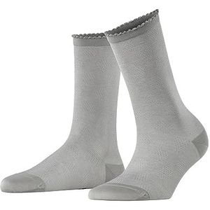 FALKE Dames Sokken Bold Dot W SO Katoen eenkleurig 1 Paar, Grijs (Silver 3290), 39-42