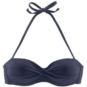 s.Oliver Spain bandeau-bikini met gewatteerde cups, marineblauw (marine 24), 85B