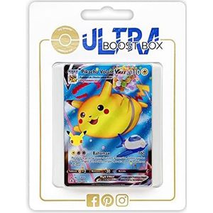 Pikachu Volant VMAX (Flying Pikachu VMAX) 7/25 - Ultraboost X Epée et Bouclier - Célébrations - 25 ans - Doos met 10 Franse Pokemon kaarten