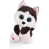 Nici Knuffelhond Glubschis Husky Junior 15 Cm Pluche Bruin/wit