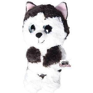 Nici Knuffelhond Glubschis Husky Junior 15 Cm Pluche Bruin/wit