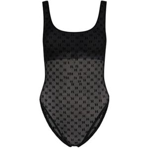 KARL LAGERFELD B.V Dames Monogram Mesh Body Underwear, zwart, XS