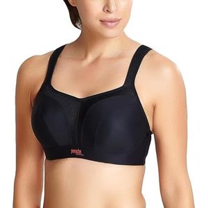Panache Women's High Impact Underwire Sports Bra | Black 28DD | Max Support, Moisture Wicking, Heavy Duty Sports Bra for Women