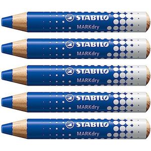 STABILO Whiteboard- en flipchartmarker - MARKdry - 5-pack - blauw