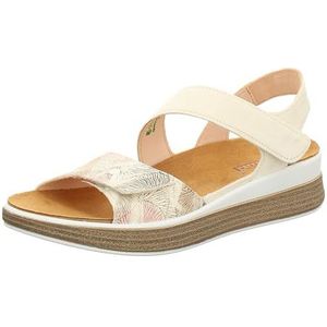 THINK! Dames Meggie_3-000586 chroomvrij gelooid duurzaam vervangbaar voetbed Slingback-sandaal, 9000 CAROTA/combi, 40 EU, 9000 Carota Combi, 40 EU