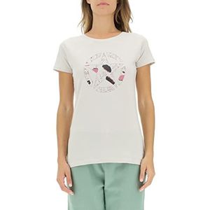 Jeep O102614-J863 J T-shirt print Star Botanical J22W dames Light Graystone XL, Licht Graystone, XL