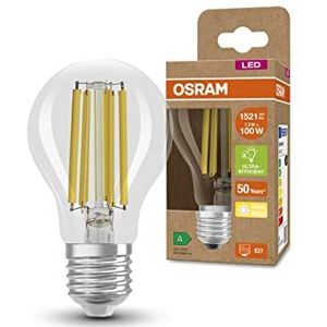 OSRAM LED spaarlamp, gloeilamp, E27, warm wit (3000K), 7,2 watt, vervangt 100W gloeilamp, zeer efficiënt en energiebesparend, pak van 6