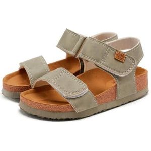GIOSEPPO Leren slippers in biologische stijl voor kinderen, Steen, 26 EU