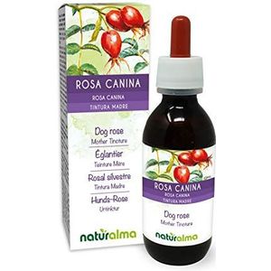 Hondsroos (Rosa canina) vruchten (rozenbottel) Alcoholvrije moedertinctuur Naturalma | Rijk aan vitamine C | Vloeibaar extract druppels 120 ml | Voedingssupplement | Veganistisch