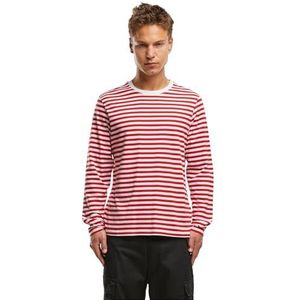 Brandit - Jersey Stripe - Longsleeve Shirt - Rood/Wit