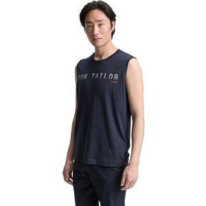 TOM TAILOR - 1046790 - Tanktop - Sky Captain Blue - Katoen