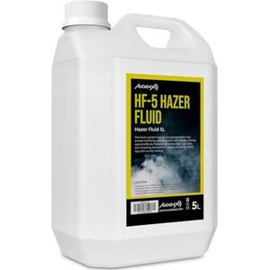 Audibax HF-5 Hazer Fluid Mistvloeistof voor rookmachines, 5 liter, vloeistof voor natuurlijke rook- en rookmachines, veilig voor ademhaling en geen gevaarlijke chemicaliën, Cruelty Free