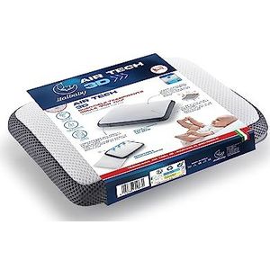 ITALBABY Kussen kinderwagen met kussensloop van 3D-stof met open cellen, 30 x 25 cm
