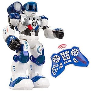 Xtrem Bots Patrol Robotspeelgoed, politie, robot voor kinderen van 5 tot 8 jaar, intelligente robot, kinderspeelgoed van 5 jaar of ouder, op afstand bestuurde robot