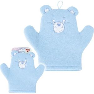 Care Bears Washandschoen voor kinderen en volwassenen, zachte peelinghandschoen met schattig teddybeer-design, voor douche of badkuip