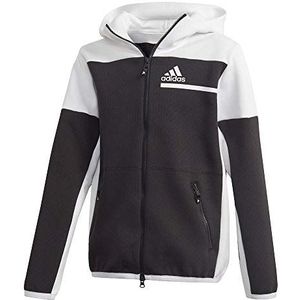 Adidas B ZNE FZ HD sweatshirt, kinderen, zwart/wit, 122 (6/7 jaar)