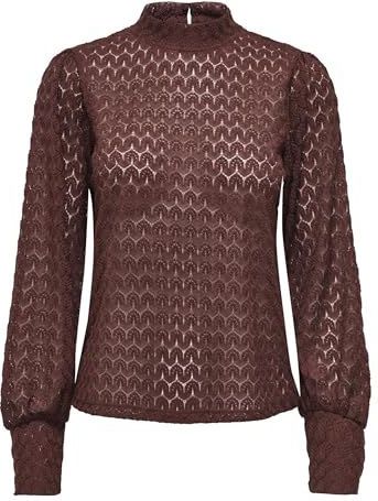 Jdyavery - Blouse - Kanten Detail - Hoge Hals - Lange Mouwen - Regular Fit