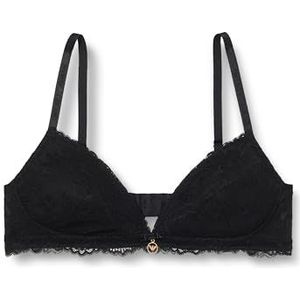Emporio Armani Eternal Lace Padded Triangle BH Zwart, Zwart, S