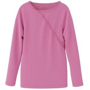 NAME IT Nkfnanettie Ls Top Pb shirt met lange mouwen voor meisjes, Fuchsia pink., 116