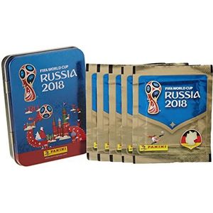Panini FIFA World Cup 2018 Panini WM Russia 2018 - sticker - 1 blikje met 5 stickerzakjes (25 stickers)