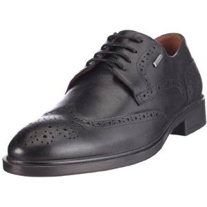 Geox Uomo Loris abx U03Y8C00043C6000, heren klassieke lage schoenen, zwart met gatenpatroon, 45 EU