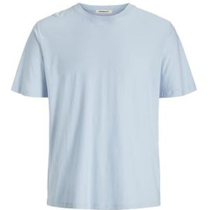 Jack & Jones - T-shirt - Katoen - Blauw - Getailleerde Pasvorm