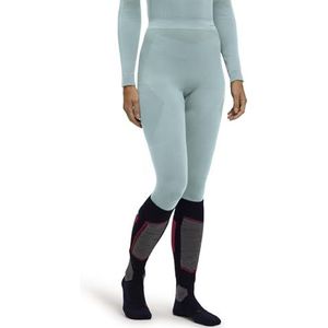 FALKE Dames Broek van onderlaag Warm Long W Ti functioneel materiaal sneldrogend 1 stuk, Groen Jade 7439, XL