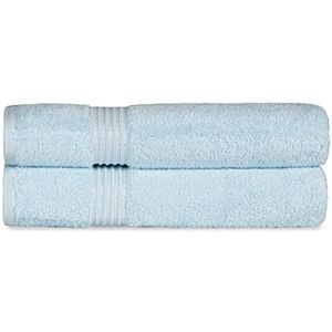 Superior Handdoekenset, langstapelig gekamd katoen, lichtblauw, 2-delige badlakens
