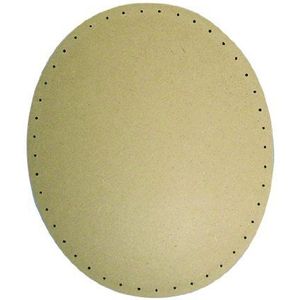 Rayher 6128800 MDF-gevlochten bodem, 30x20cm, ovaal, gaten ø 3mm