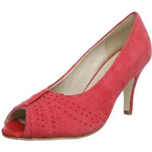 Andrea Conti Dames 0595451 Peep-Toe, Rood Rood 021, 41 EU