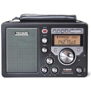 Jetfon - TECSUN S8800 - Radio-ontvanger - Zwart - Multiconversie voor AM FM LW SW SSB