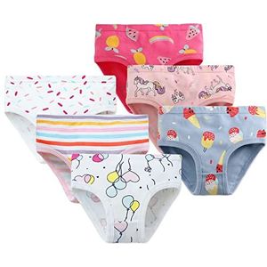 CM-Kid Babymeisjes, slip, mutandine, Biancheria Intima ondergoed set voor baby's en peuters, Stampa Colorata, 6 Jaren