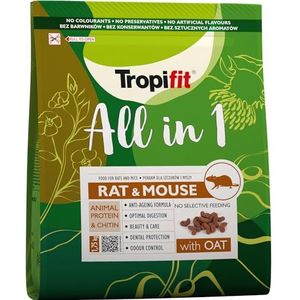 All in 1 Rat & Mouse 1,75 kg - Voer voor Ratten en Muizen. Compleet geëxtrudeerd voer, op basis van granen en zaden, met dierlijke eiwitten en chitine