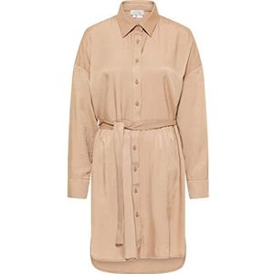 nolie Damesjurk met lange mouwen 25225438-NO01, lichtbeige, XL, Jurk met lange mouwen, XL