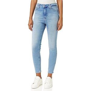 Calvin Klein Jeans Hoge taille Super Skinny Enkelbroek voor dames, Denim Light, 31W