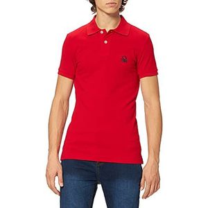 United Colors of Benetton Poloshirt M/M 3089J3178, rood 015, XS heren, Rood 015, XS