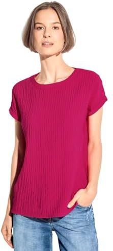 CECIL - Gestreepte Blouse - Roze Sorbet