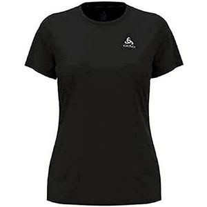 Odlo Dames Essential Flyer T-shirt met ronde hals, zwart, XL